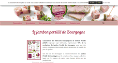 Desktop Screenshot of jambonpersilledebourgogne.com