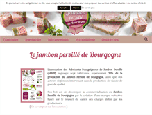 Tablet Screenshot of jambonpersilledebourgogne.com